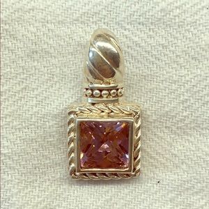 Sterling pendant David yurman look